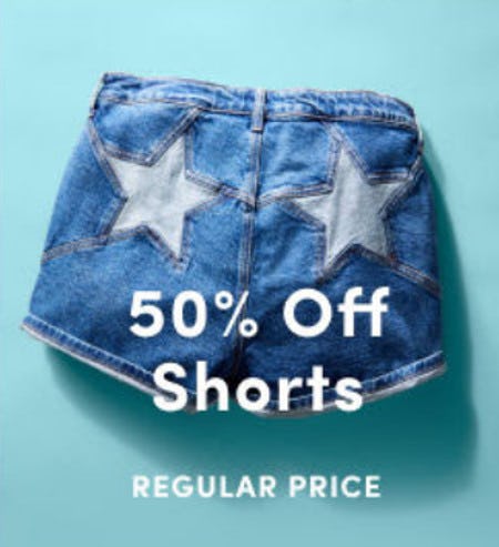 50% Off Shorts from Torrid