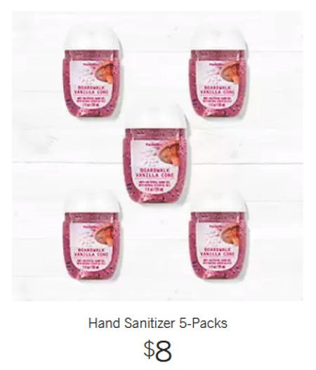$8 Hand Sanitizer 5-Packs from Bath & Body Works