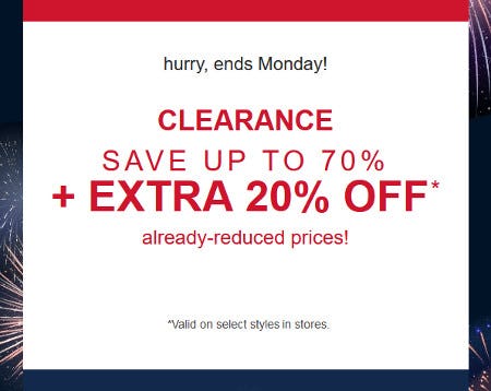 Up to 70% Off Clearance Styles Plus Extra 20% Off Already-Reduced Prices from maurices