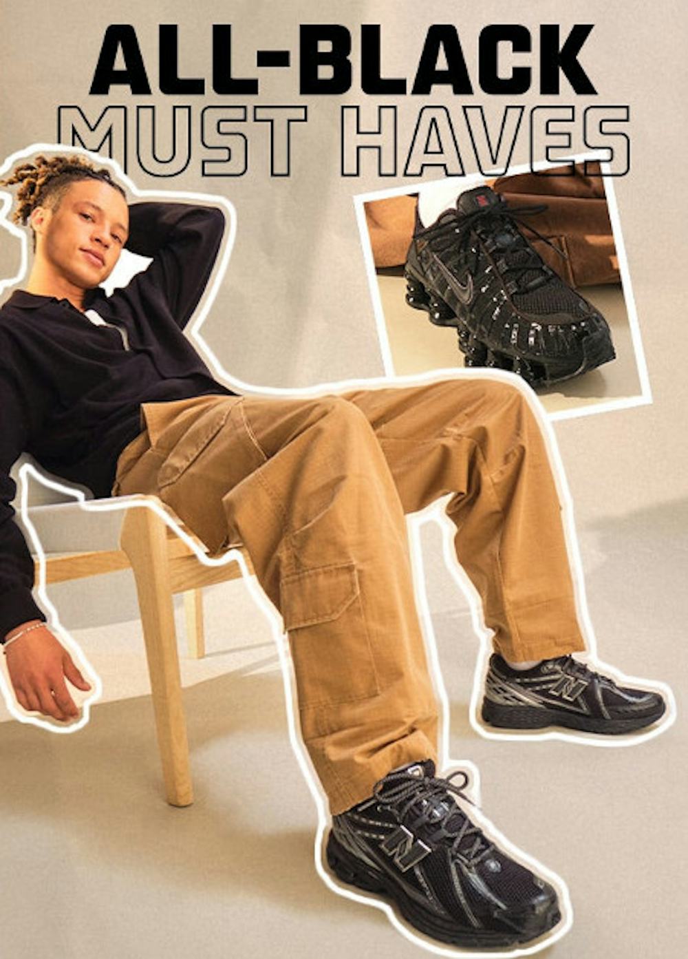Back to school must: All-black sneakers