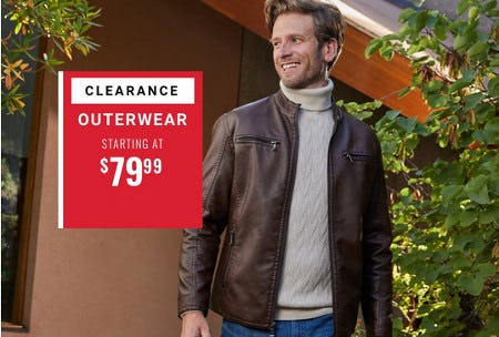 Men's clearance wearhouse outerwear