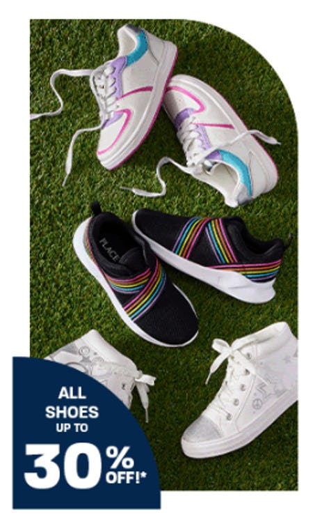 All Shoes Up to 30% Off from The Children's Place Gymboree