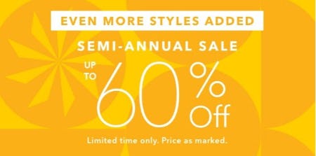 Up to 60% Off Semi-Annual Sale from Athleta