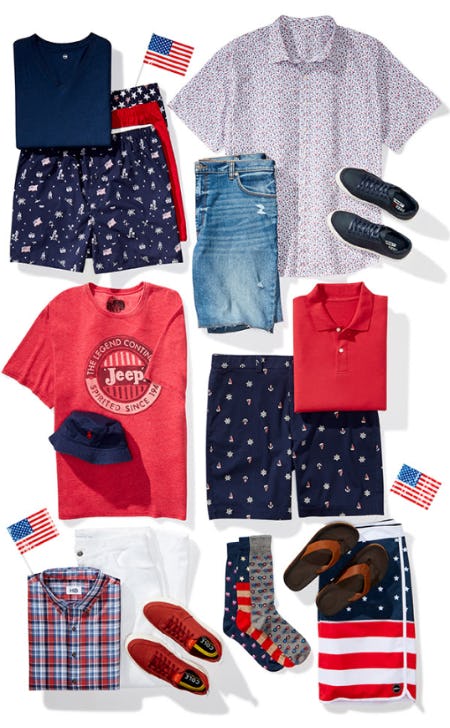 Built for You: Red, White + Blue from Dxl Mens Apparel