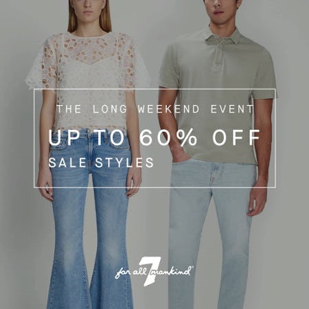 The Long Weekend Event from 7 for All Mankind