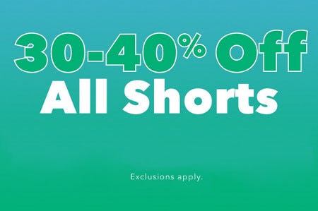 30-40% Off All Shorts from American Eagle Outfitters