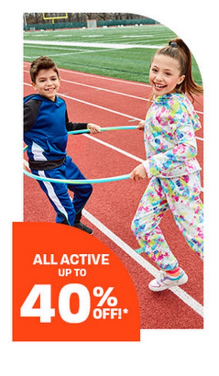 All Active Up to 40% Off from The Children's Place