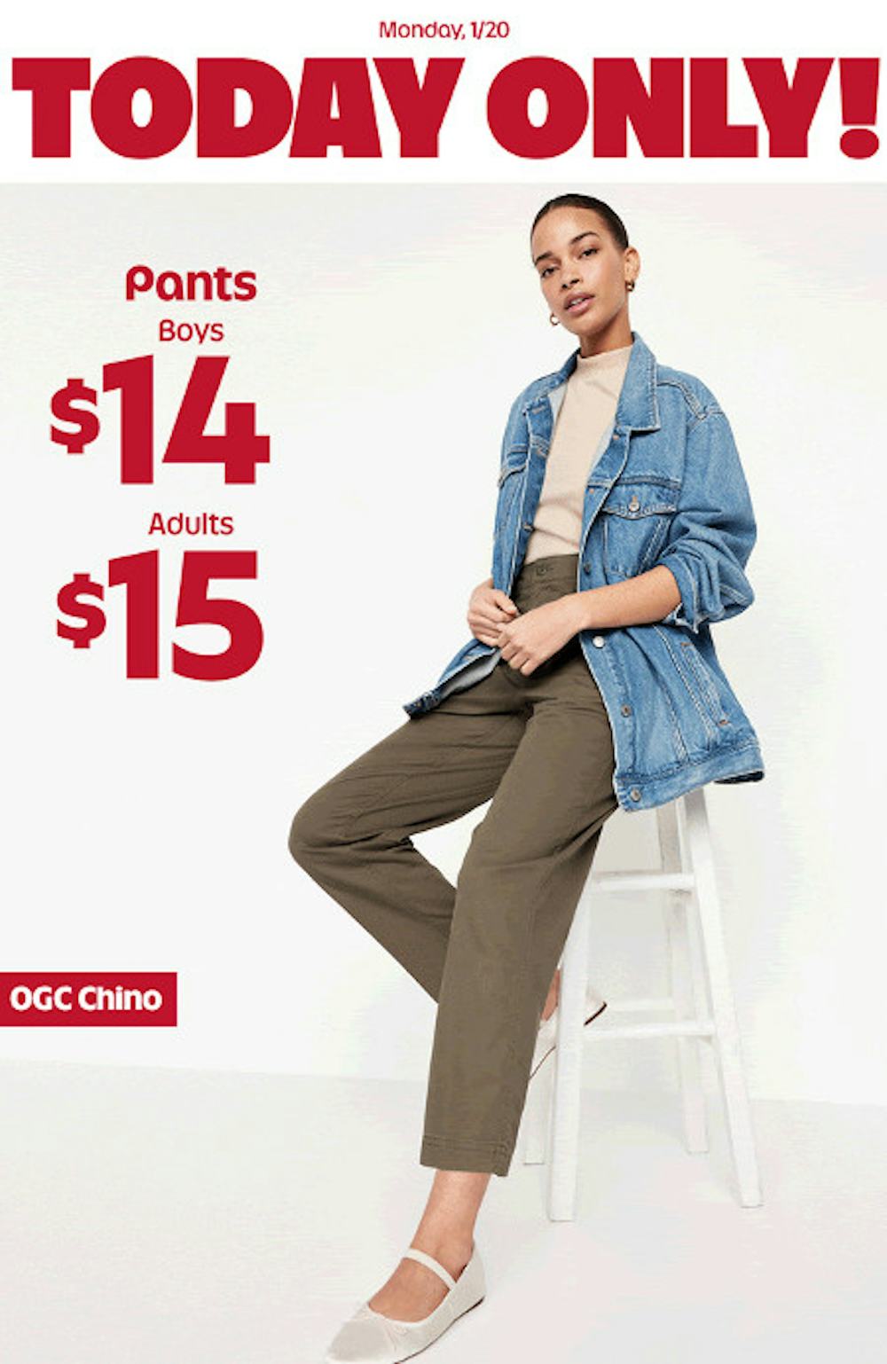 $15 Pants for Adults and $14 for Boys