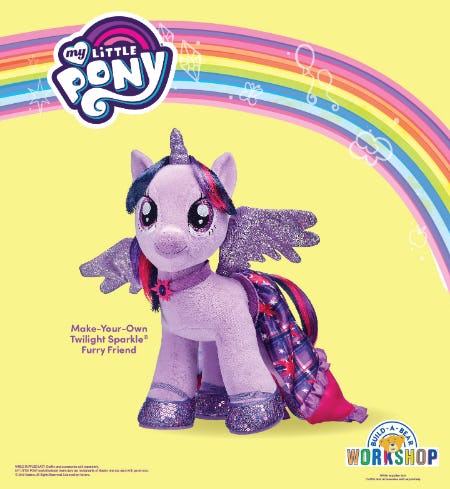 My Little Pony Fans! Twilight Sparkle Is Back at Build-A-Bear Workshop!®