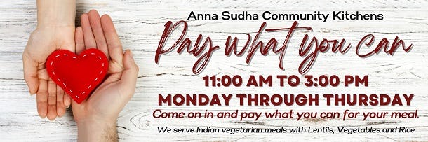 Pay What You Can Meals banner