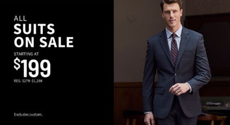 All Suits On Sale Starting At 199 At Jos A Bank Otay Ranch