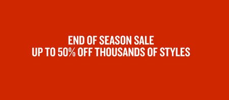 End of Season Sale from Finish Line
