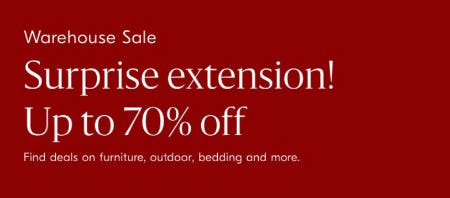 Warehouse Sale: Up to 70% Off from West Elm