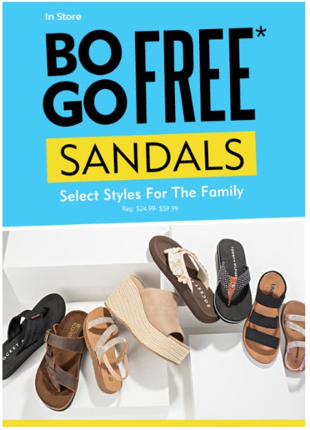 BOGO Free Sandals from Shoe Carnival
