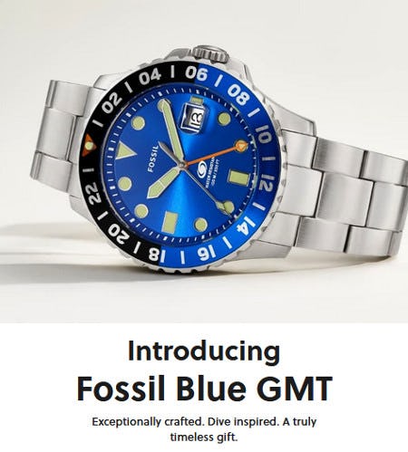 Introducing Fossil Blue GMT