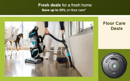Save Up to 20% on Floor Care from Target