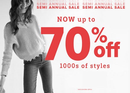 Our Semi-Annual Sale