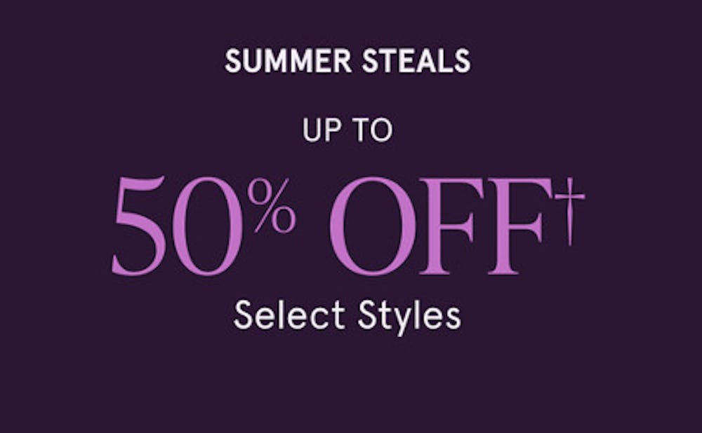 Up to 50% off Select Styles