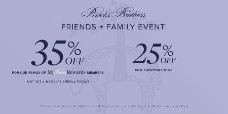 Family Event at Brooks Brothers 