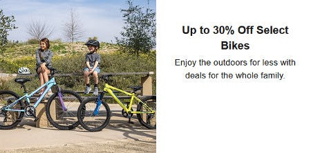 Up to 30% Off Select Bikes from Dick's Sporting Goods