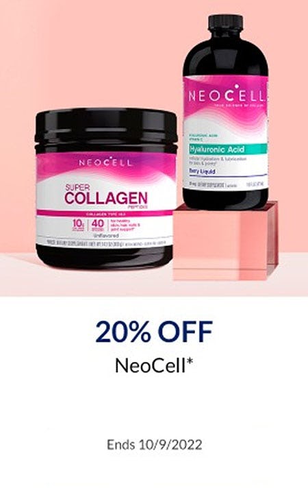 20% Off NeoCell from The Vitamin Shoppe                      