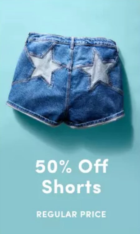 50% Off Shorts from Torrid