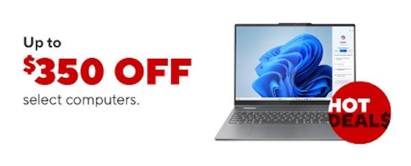 Up to $350 on Select Computers