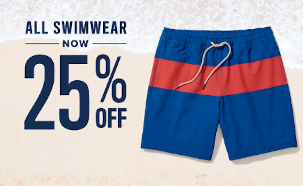 25% Off All Swimwear