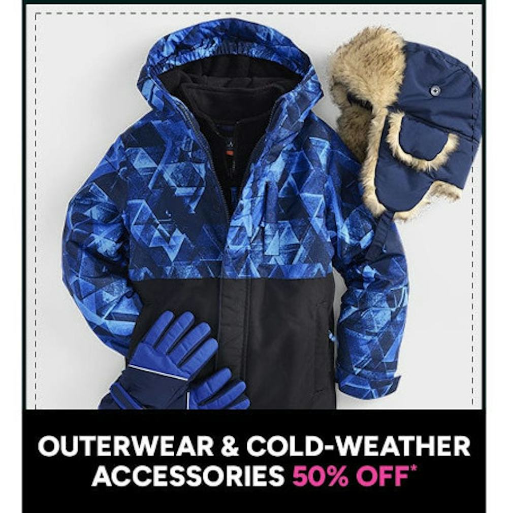 Outerwear and Cold-Weather Accessories 50% off