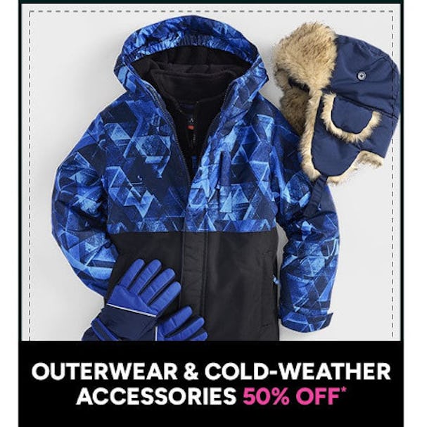 Outerwear and Cold-Weather Accessories 50% off