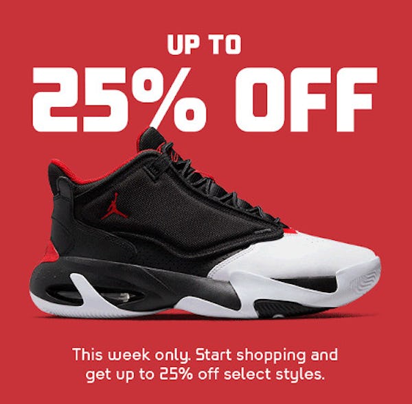 Up to 25% off Select Styles