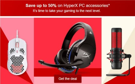 Save Up to 50% on HyperX PC Accessories from Target