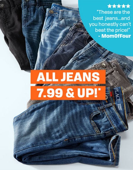 All Jeans $7.99 & Up