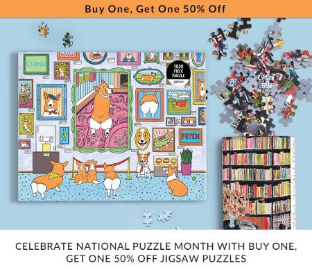 Buy One, Get One 50% Off Jigsaw Puzzles