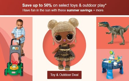 Save Up to 50% on Select Toys & Outdoor Play from Target