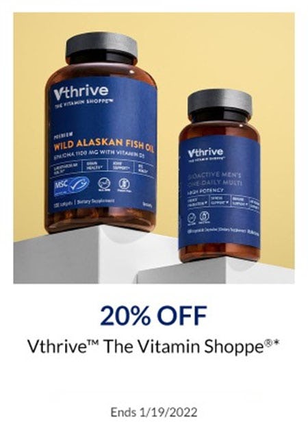 20% Off Vthrive The Vitamin Shoppe