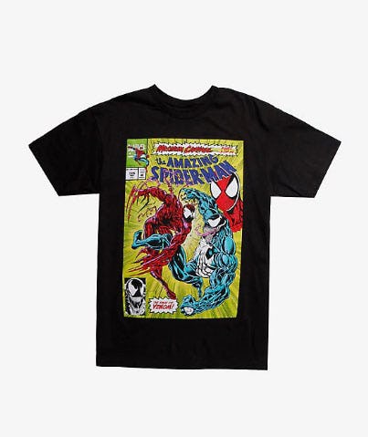 Marvel Spider-Man Venom Maximum Carnage Cover T-Shirt