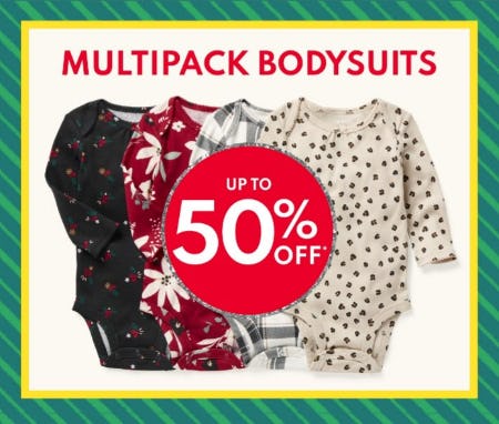 Multipack Bodysuits Up to 50% Off from Carter's Oshkosh