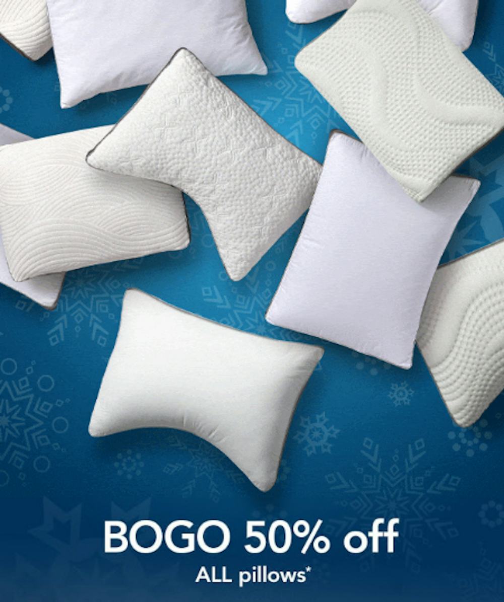 BOGO 50% Off All Pillows