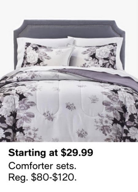 Comforter Sets Starting at $29.99