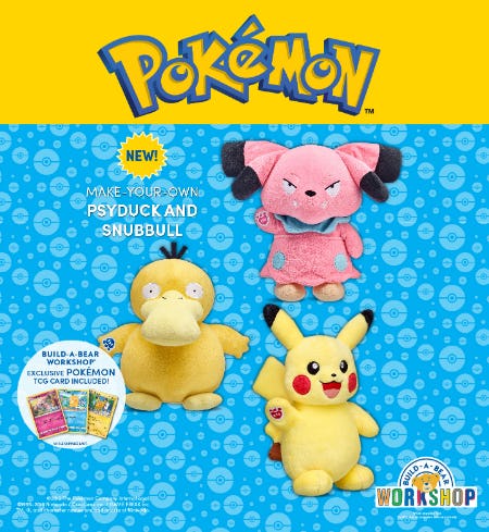 build a bear workshop pokemon cards