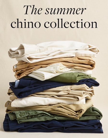 The Summer Chino Collection from J.Crew