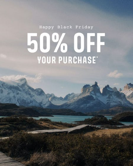 50% Off Your Purchase