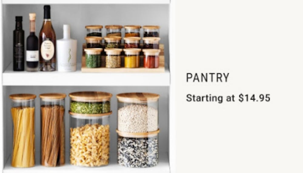 Pantry Starting at $14.95