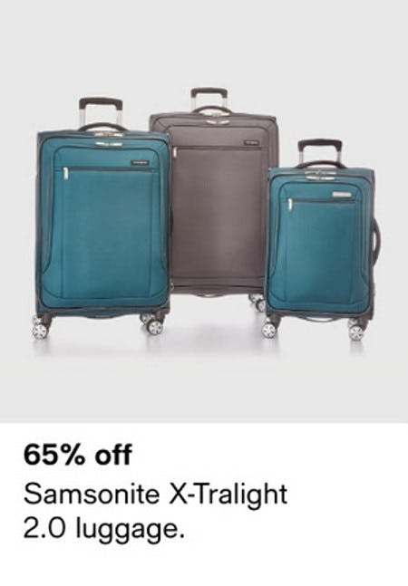 65% Off Samsonite X-Tralight 2.0 Luggage