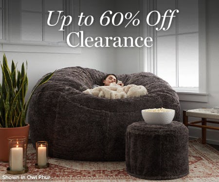 Up to 60% Off Clearance from Lovesac Designed For Life Furniture Co