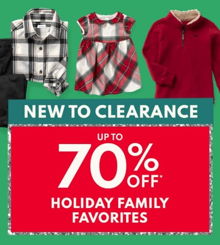 Up to 70% Off Holiday Family Favorites from Carter's