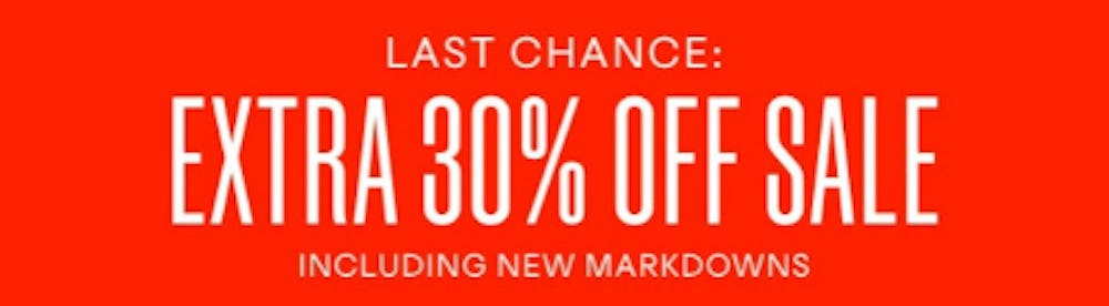 Extra 30% Off Sale