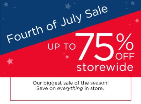Up to 75% Off Fourth of July Sale from Kirkland's