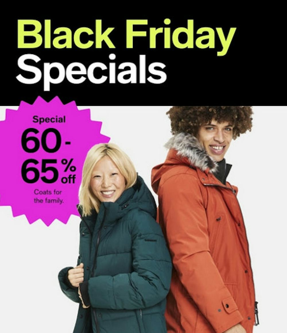 Black Friday Specials: 60-65% Off Coats for the Family